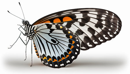 beautiful butterfly, white backgroundの素材