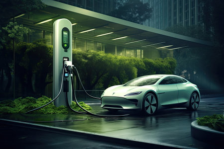 Ev charging station, green energy power, ev carの素材
