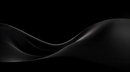 abstract smooth black background, closeup texture of black colorの素材