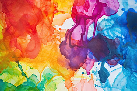abstract of water color, colorful backgroundの素材