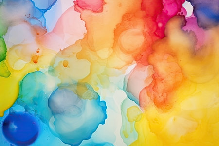 abstract of water color, colorful backgroundの素材