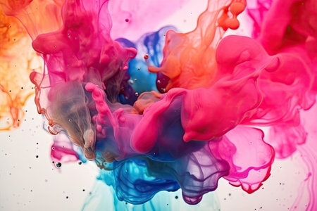 abstract of water color, colorful backgroundの素材