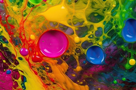 abstract of oil color, colorful backgroundの素材