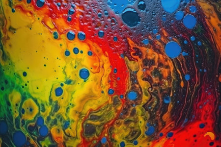 abstract of oil color, colorful backgroundの素材