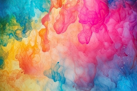 abstract of water color, colorful backgroundの素材