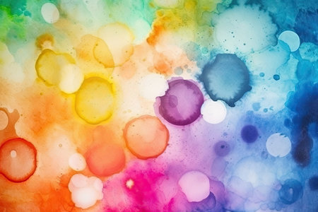 abstract of water color, colorful backgroundの素材