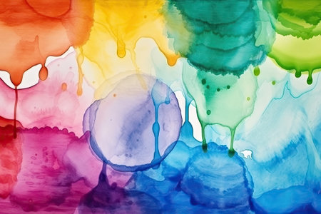 abstract of water color, colorful backgroundの素材