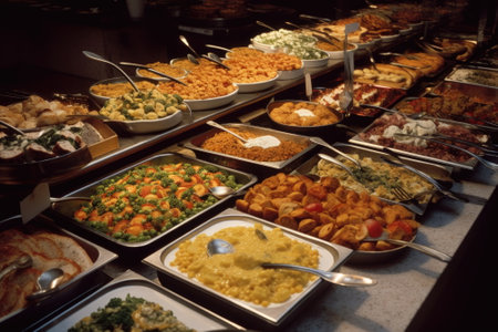 buffet food, dinner timeの素材