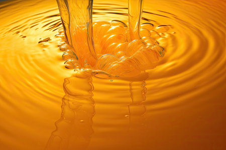 orange juice, surface of waterの素材