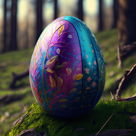 colorful of easter eggの素材