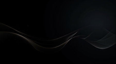 abstract smooth black background, closeup texture of black colorの素材