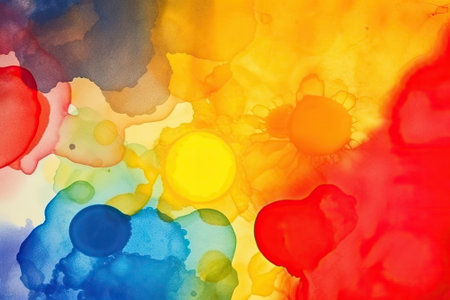 abstract of water color, colorful backgroundの素材