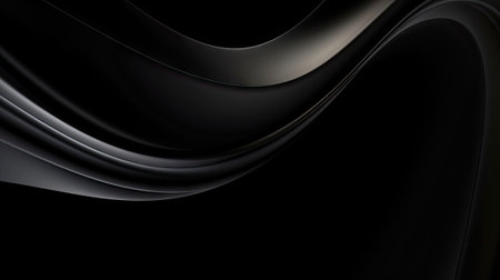 abstract smooth black background, closeup texture of black colorの素材