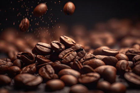 coffee beans backgroundの素材