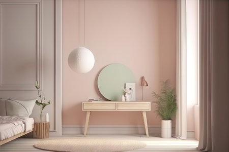 Frame mockup with room interiorの素材