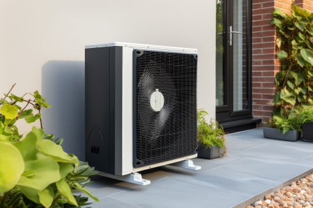 heat pump in residential buildingの素材
