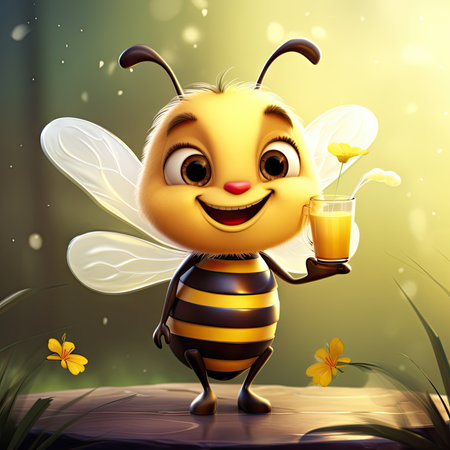 Cartoon character of beeの素材