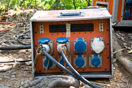 Electric Generator They use oil to generate electrical powerの写真素材