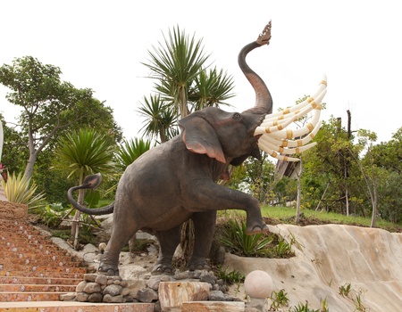 The thai fairy tale elephent  He has six ivory の写真素材