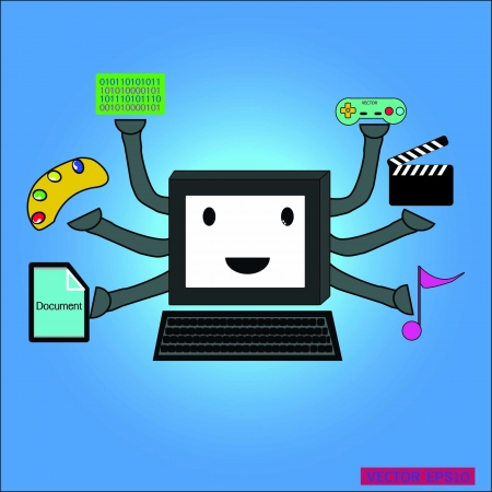 how computer can do for useのイラスト素材