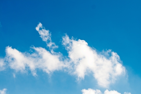 Cloud on blue sky backgroundの写真素材