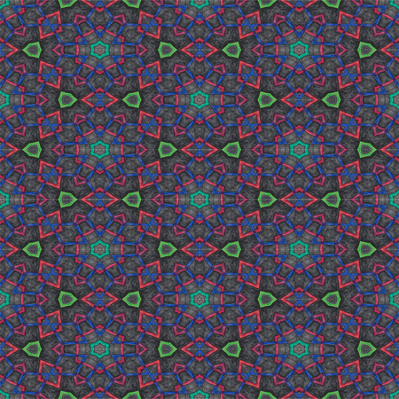 Abstract tile of colorful line water color Seamless  background on white color