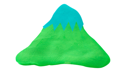 plasticine Mountain concept natureの写真素材