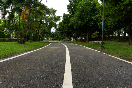 Park, street, bikeの写真素材