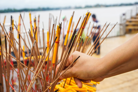 Incense candlesの写真素材