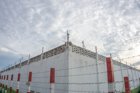 Prison wallの写真素材