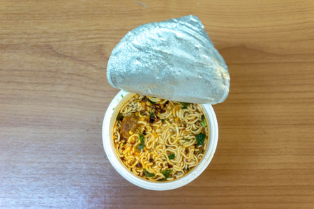 Instant noodle cupの写真素材