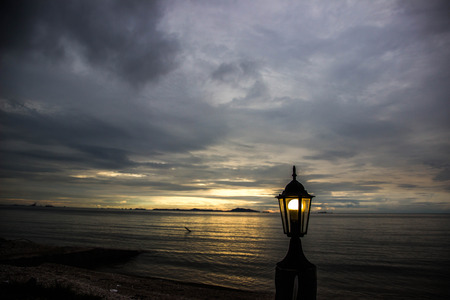 Beach lampの写真素材