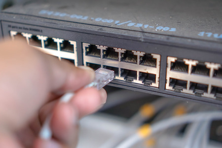 The Ethernet jack rj45 was going on as far as the hub switch.