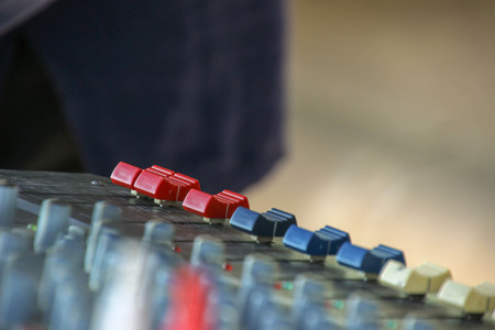 Keys and tabs in different parts of the audio controller