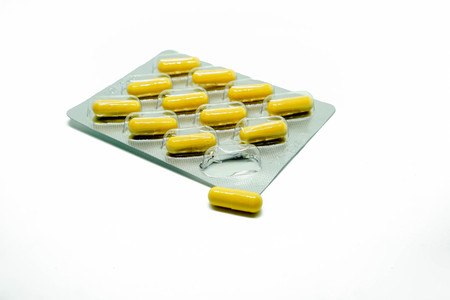 Medicine on a white background.の写真素材