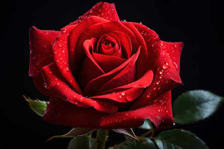 A red rose for valentine's day.の素材