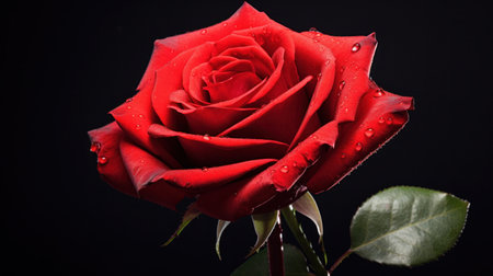 A red rose for valentine's day.の素材