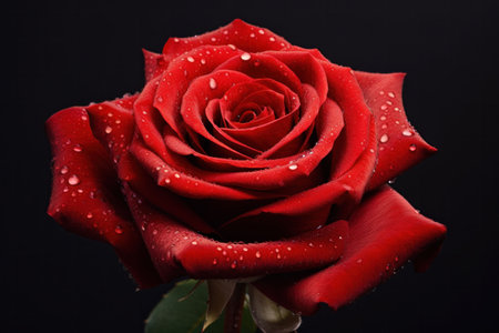 A red rose for valentine's day.の素材