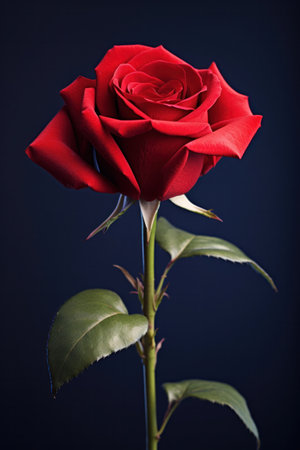 A red rose for valentine's day.の素材