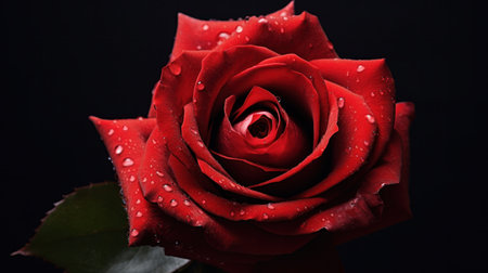 A red rose for valentine's day.の素材