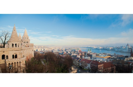 Fisherman s Bastion in Budapest, Hungaryの写真素材