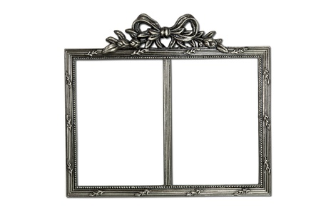 Blank ,Ornate ,Metal ,Picture ,Photo ,Frame, Isolated on White Backgroundの写真素材