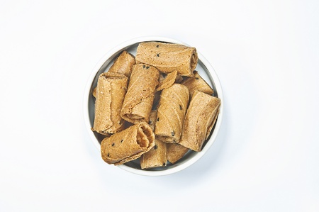 thai dessert,tong-muan on white background
