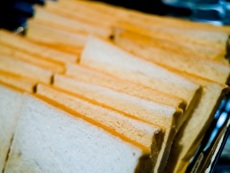 Close up some fresh breadの写真素材