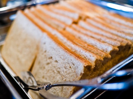 Close up some fresh breadの写真素材