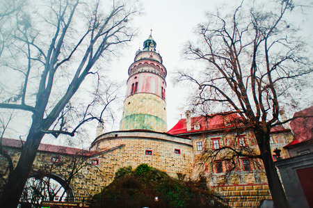 View of Cesky Krumlov, Czech Republic.の写真素材