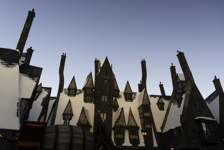 UNIVERSAL CITY, CA, USA December 26: the wrold of Harry Potter, Universal Studios in Hollywood, CA, USA December 26, 2016のeditorial素材
