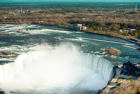 The view of the Niagara Falls Ontario, Canadaの写真素材
