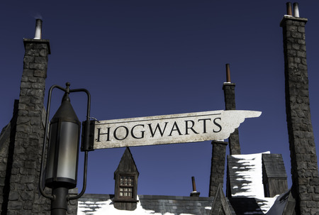 Los Angeles, Hollywood, USA December 26: the wrold of Harry Potter, Universal Studios in Hollywood, CA, USA December 26, 2016のeditorial素材