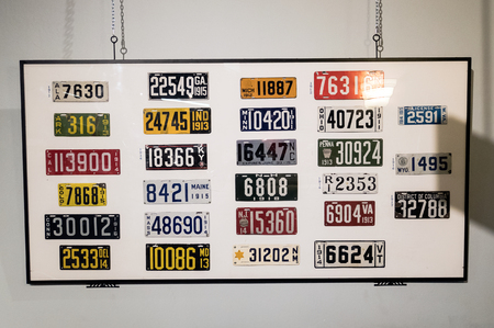 Reno, Nevada - December 30, 2016: Vintage cars in the National Automobile Museum, Reno, Nevada, USA.のeditorial素材